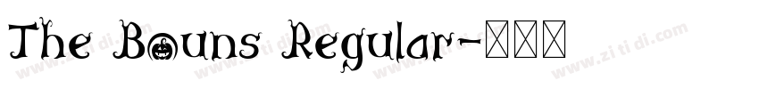 The Bouns Regular字体转换